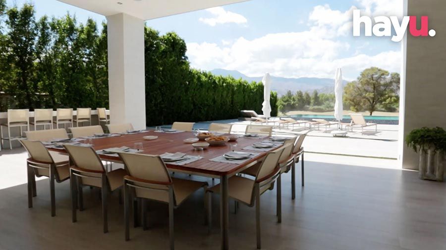 Kris Jenner Palm Springs house terrace