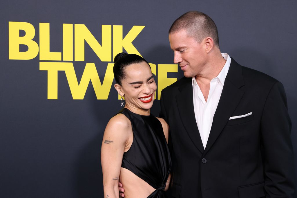 zoe kravitz channing tatum blink twice premiere la