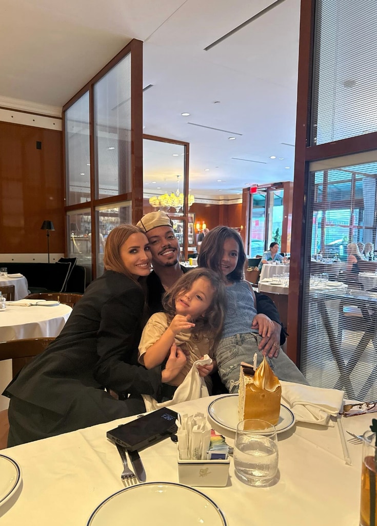 Photo shared by Ashlee Simpson featuring her husband Evan Ross and their kids, daughter Jagger and son Ziggy, on Evan's 37th birthday