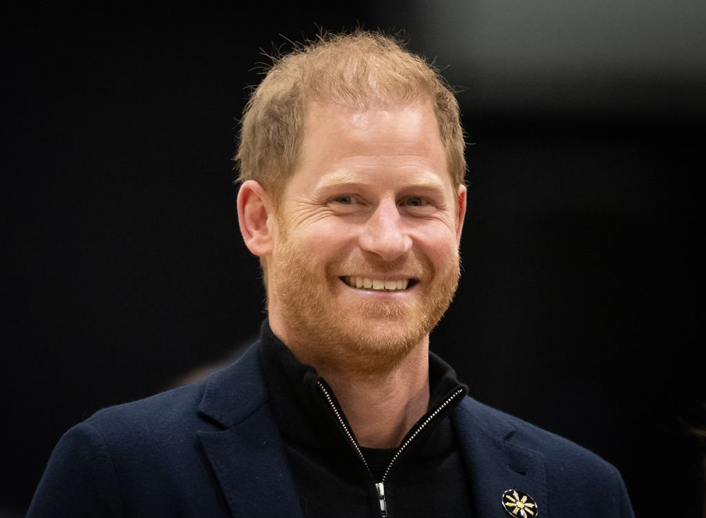 Prince Harry, Duke of Sussex attends the wheelchair basketball match between the USA v Nigeria during day one of the 2025 Invictus Games at the Vancouver Convention Centre on February 09, 2025 in Vancouver, British Columbia. (Photo by Samir Hussein/WireImage)