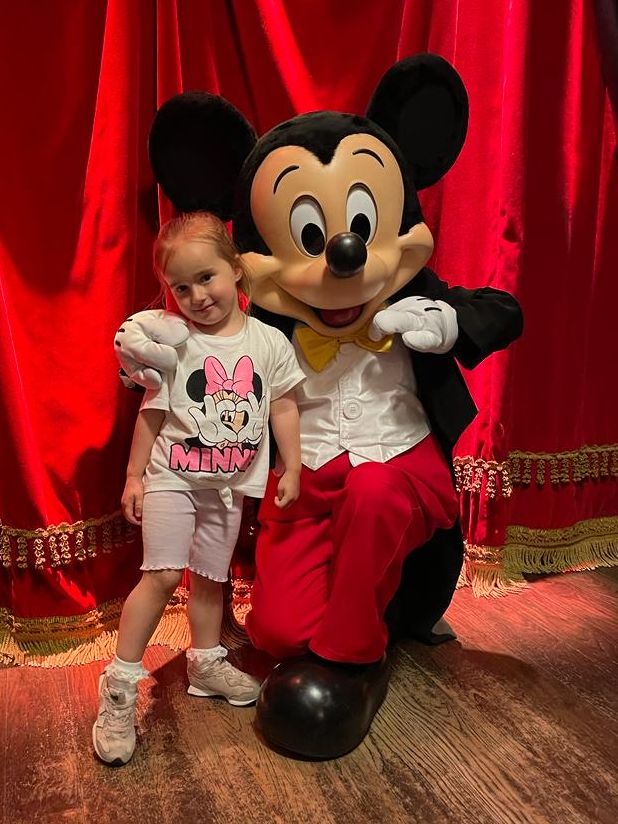 Ella Jordan meets Mickey Mouse