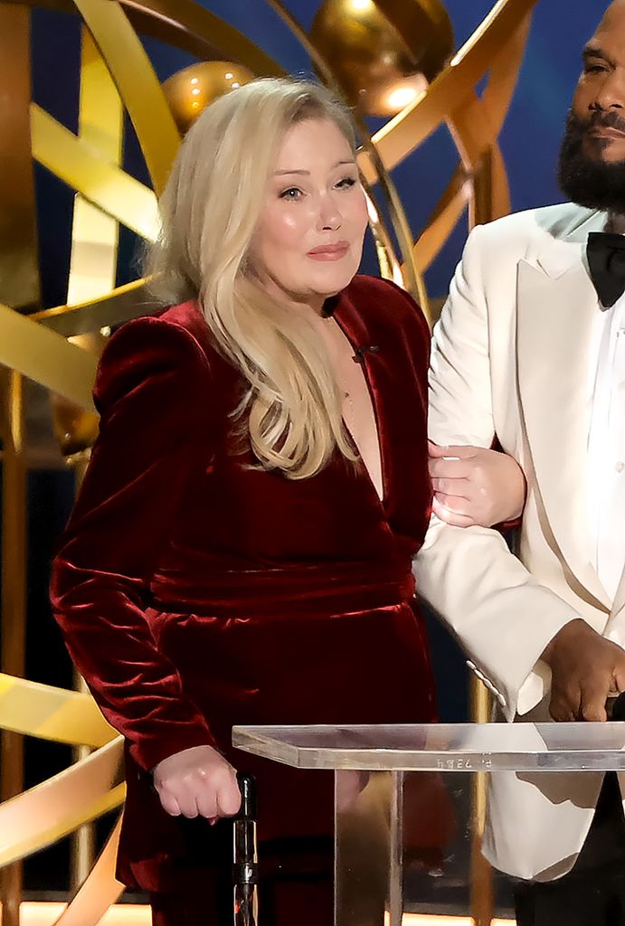 Christina Applegate at the Emmys