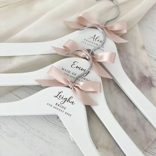 engraved bridesmaid dresss hanger