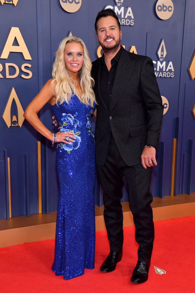 Caroline Bryan and Luke Bryan attend The 58th Annual CMA Awards at Music City Center on November 20, 2024 in Nashville, Tennessee