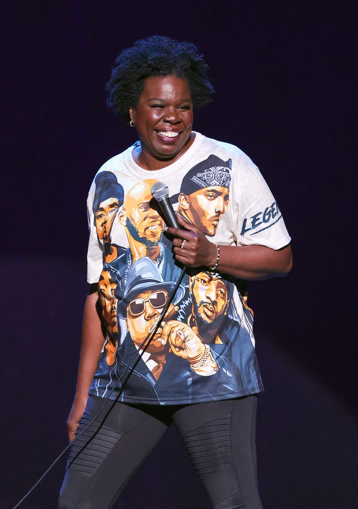 Leslie Jones performs her stand-up comedy routine on a stop of the Leslie Jones: Live Tour at The Theater at Virgin Hotels Las Vegas on May 26, 2023 in Las Vegas, Nevada