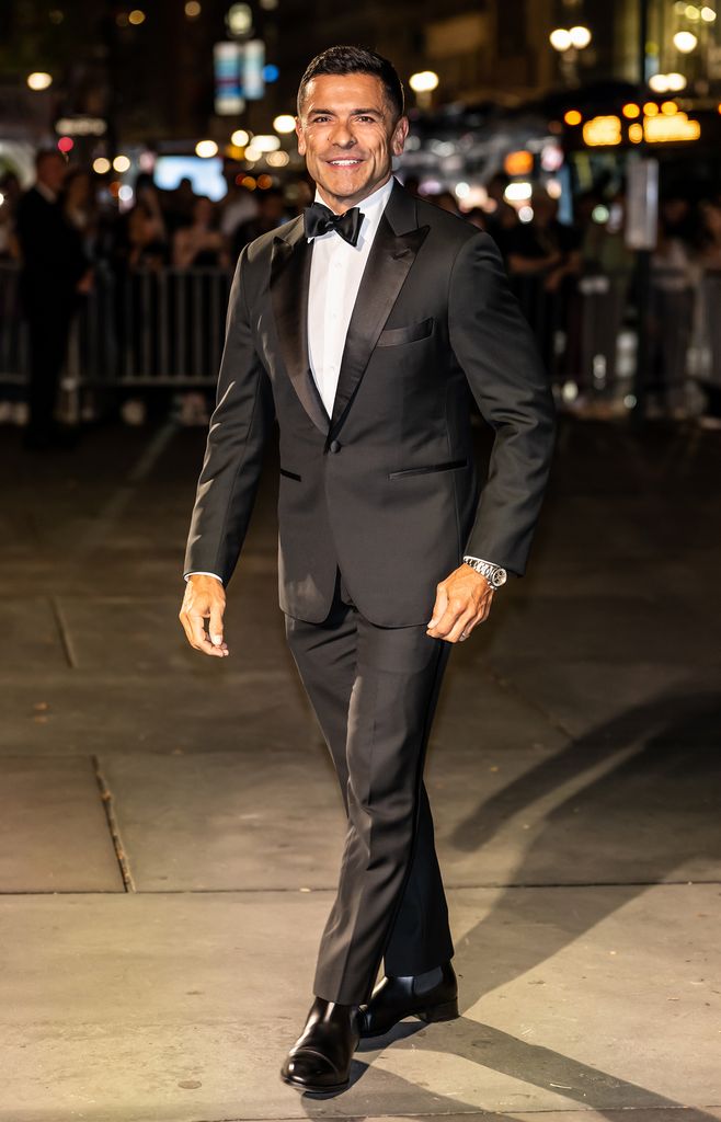 Mark Consuelos is seen arriving at Clooney Foundation for Justice's The Albies at New York Public Library on September 26, 2024 in New York City