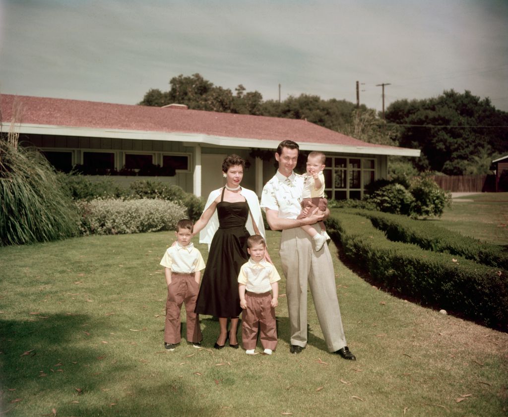 Johnny with his first wife Jody Wolcott and their sons 