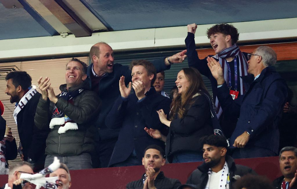 Prince William celebrates John McGinn's goal