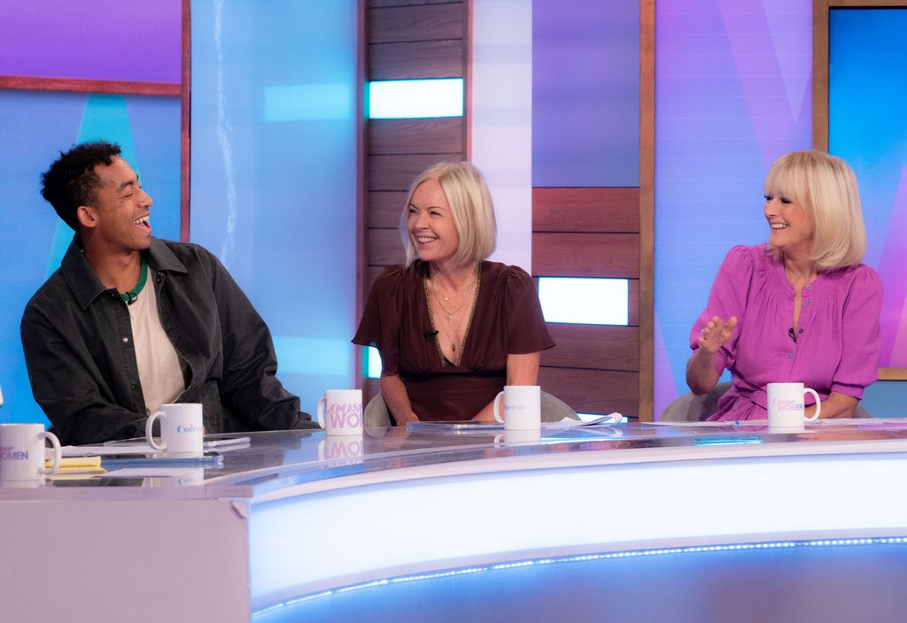 Jane Moore was all smiles on ITV's Loose Women in her weather-proof Boden dress