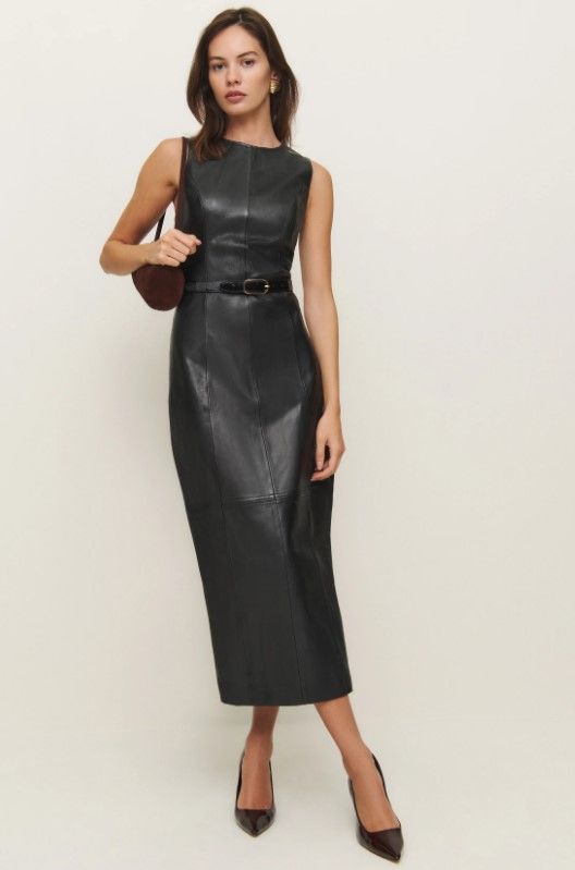 Reformation leather dress