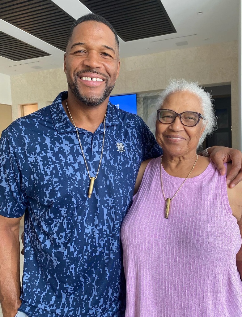 Mother's Day 2025 photo shared by Michael Strahan with his mom Louise Strahan