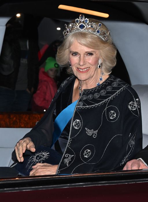 Queen Consort Camilla Wows In Show Stopping Blue Gown And Matching Tiara At Diplomatic Reception 3371