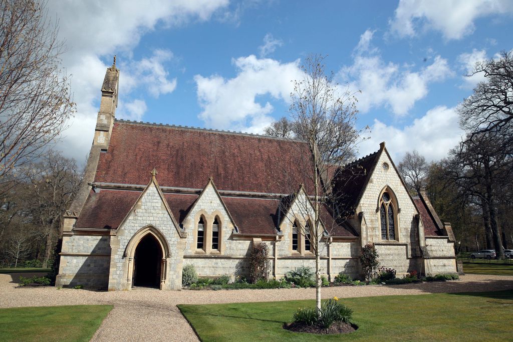 The rarely-seen chapel on the grounds of Royal Lodge