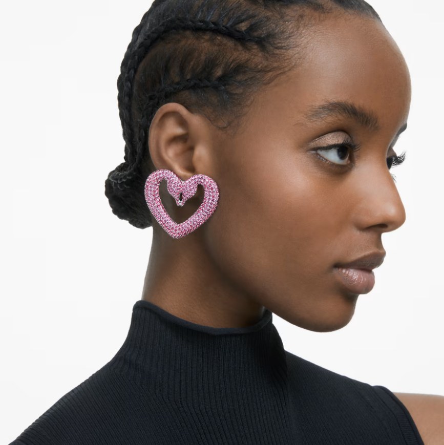 Swarovski - Heart Earrings