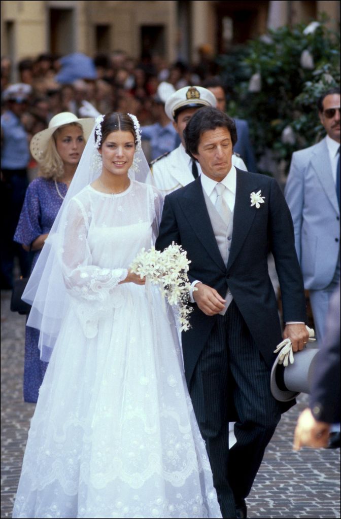 Caroline and Philippe on their wedding day in 1978