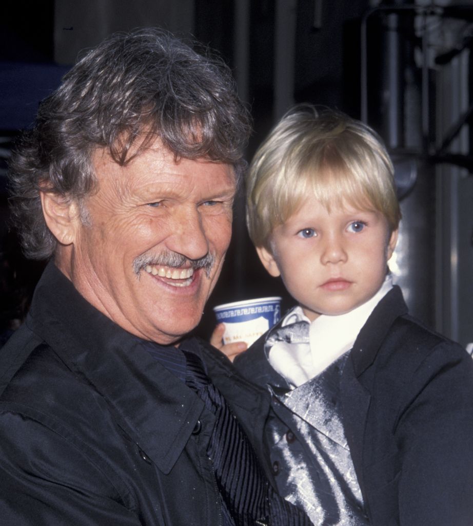 Kris Kristofferson and son Blake Kristofferson attend the taping of "An All-Star Tribute Honoring Johnny Cash" on April 7, 1999 at the Hammerstein Ballroom in New York City