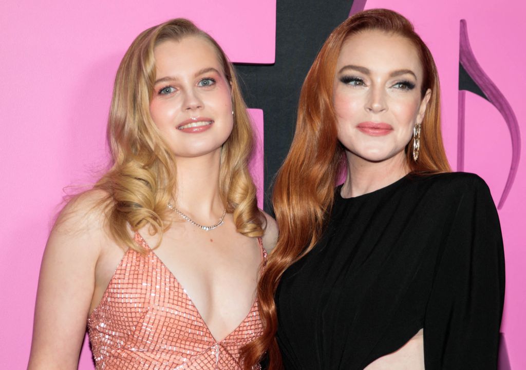 Angourie Rice and Lindsay Lohan at the Mean Girls premiere