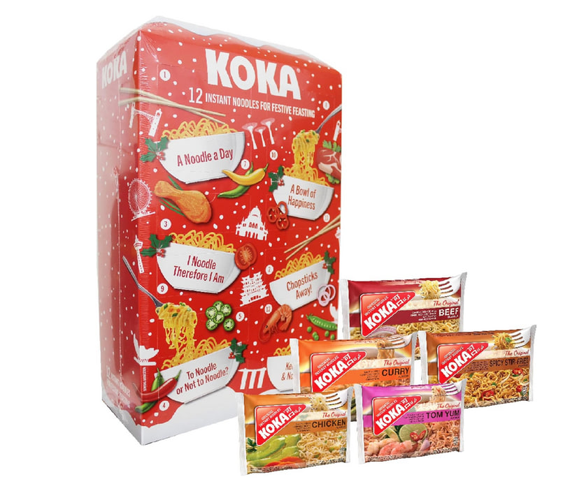 Koka Instant Noodles 12 Days Christmas Countdown