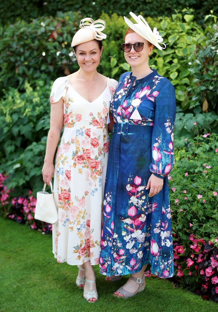  Emily Nash and Hannah Furness attend day two of Royal Ascot at Ascot Racecourse on June 18, 2025 in Ascot, England.