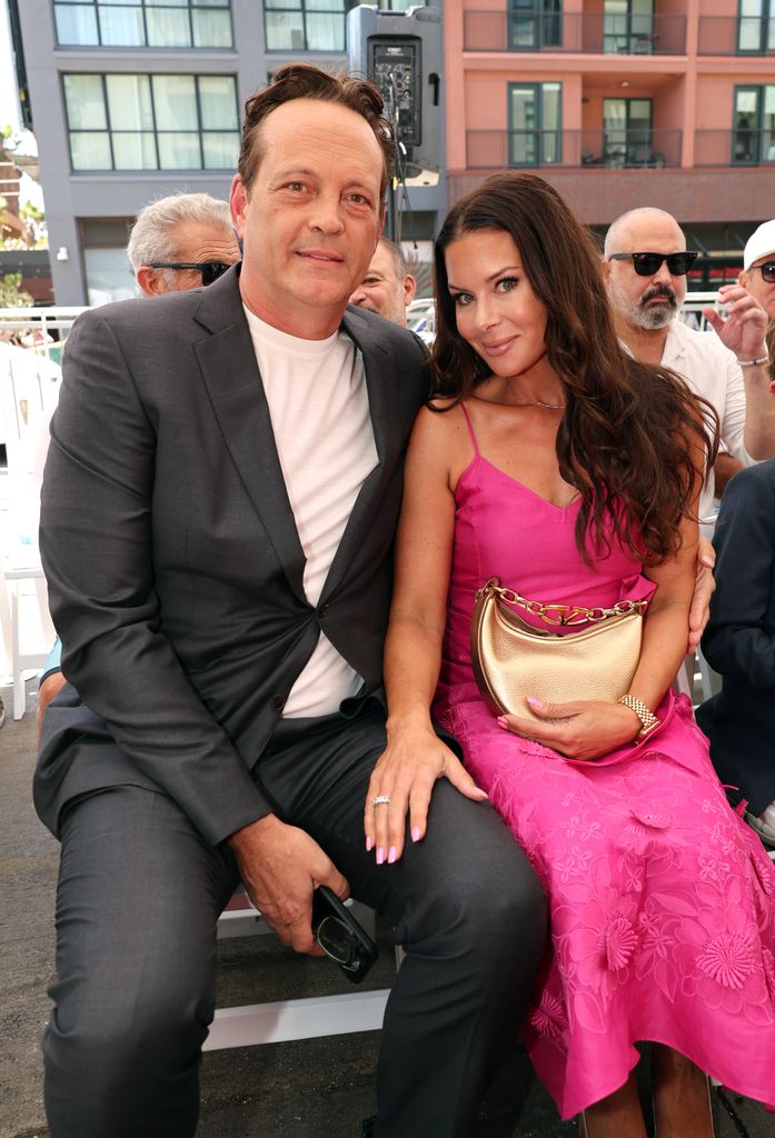 vince vaughn and family at hollywood walk of fame ceremony