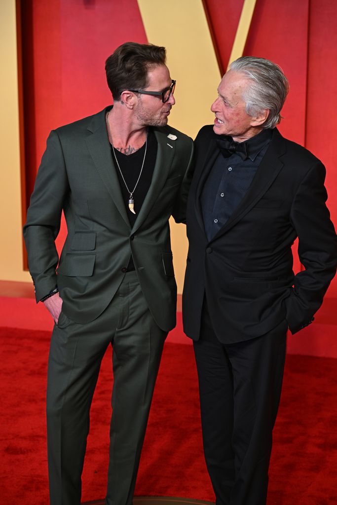 Cameron Douglas (left) and Michael Douglas looked so dapper on the red carpet