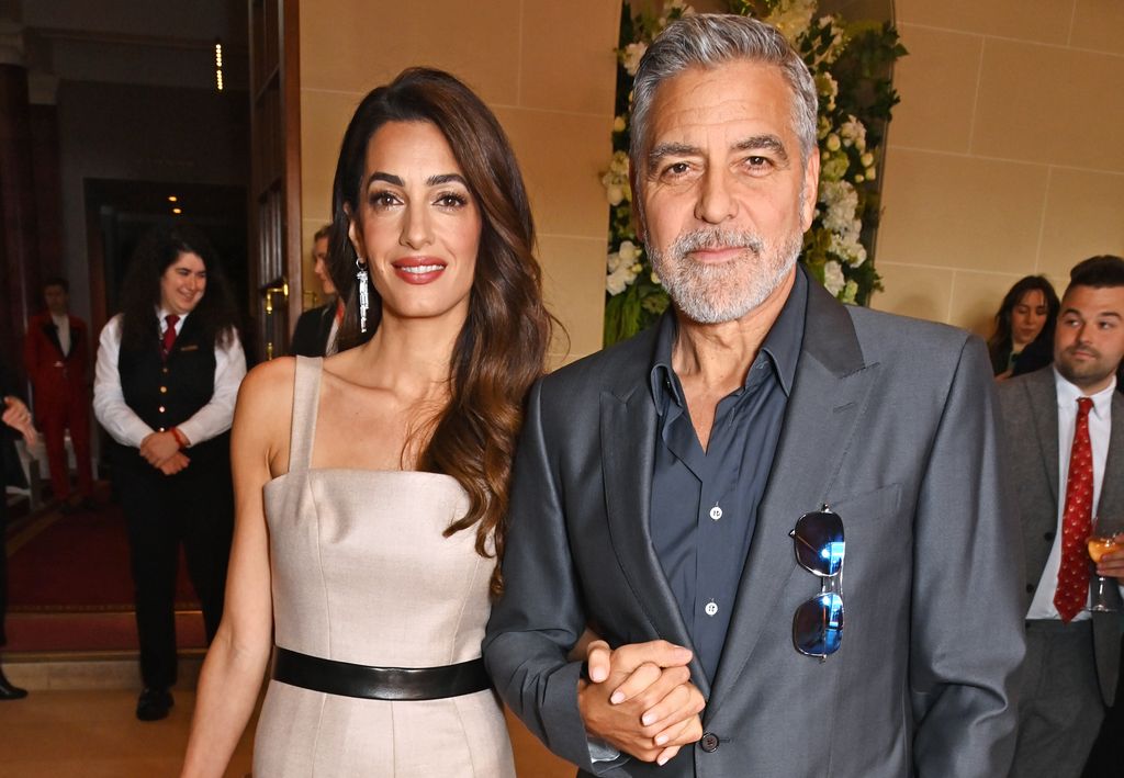 Amal Clooney stood with George Clooney
