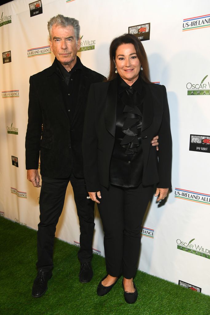 Pierce Brosnan and Keely Shaye Smith attend the US-Ireland Alliance's 18th annual Oscar Wilde Awards at Bad Robot 