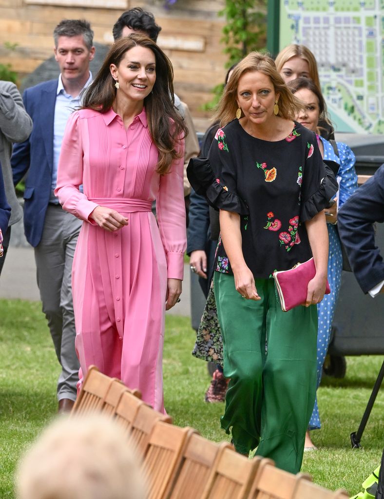 Kate Middleton was all smiles as she arrived at the Chelsea Flower Show