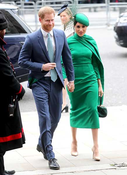 harry meghan commonwealth arrival