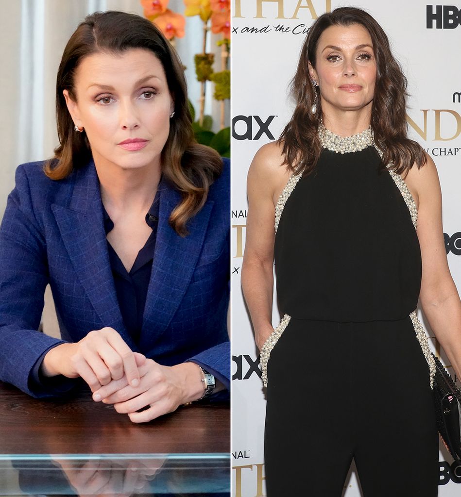 Bridget Moynahan in Blue Bloods / Bridget Moynahan in a pearl co-ord