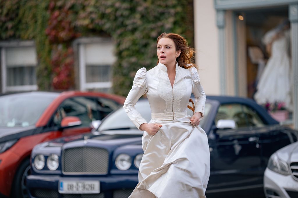 Lindsay Lohan as Maddie Kelly in Netflix's Irish Wish