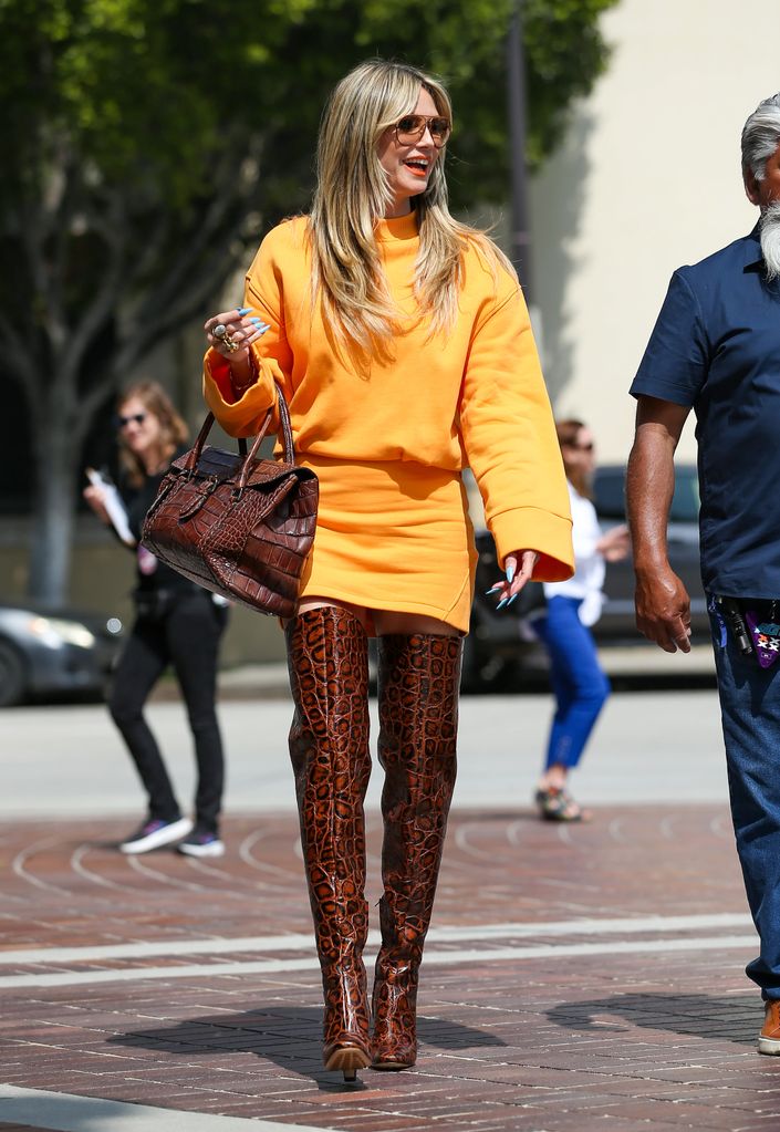 Heidi Klum is seen on March 22, 2024 in Los Angeles, California.
