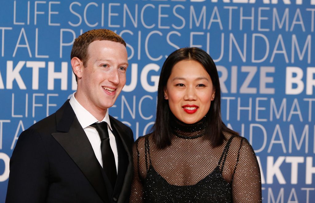 Mark Zuckerberg and wife Priscilla Chan