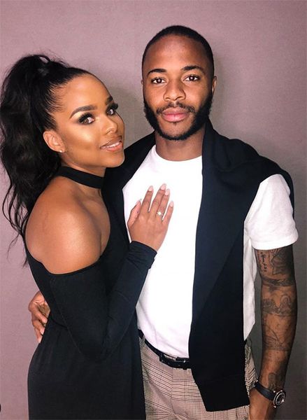 Paige Milian and Raheem Sterling