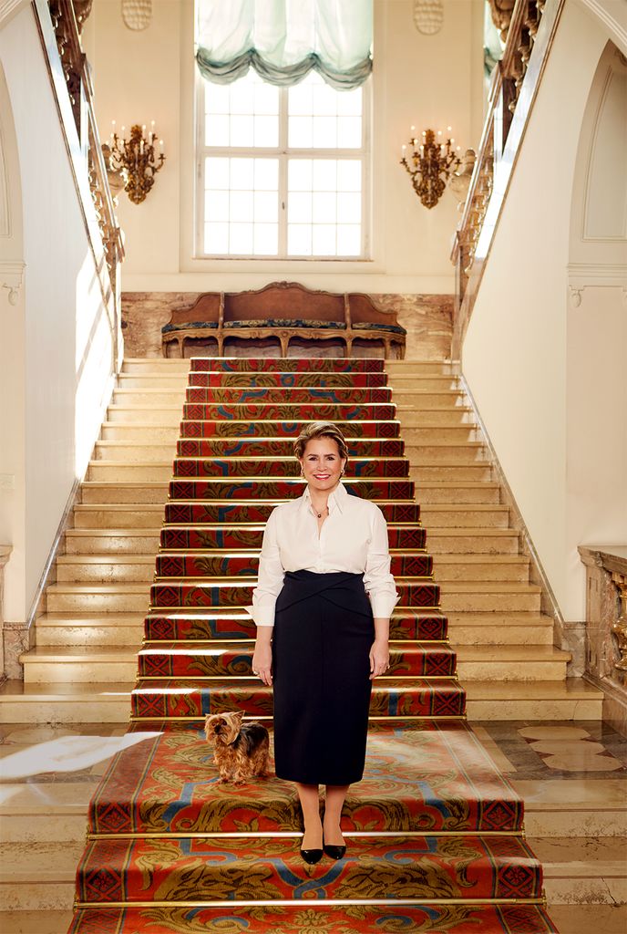 The Grand Duchess with her dog