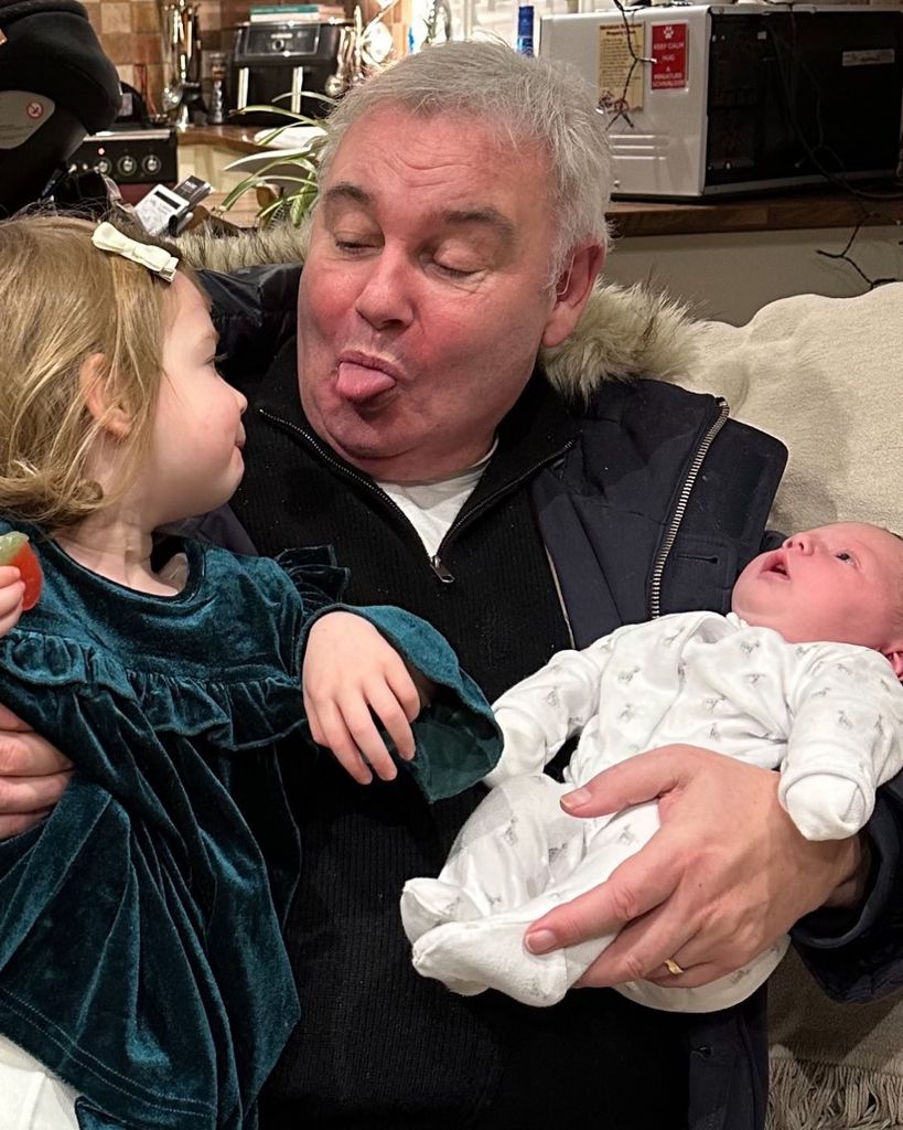 Eamonn is a doting grandfather to his eldest son's daughters, Emilia and Isabella