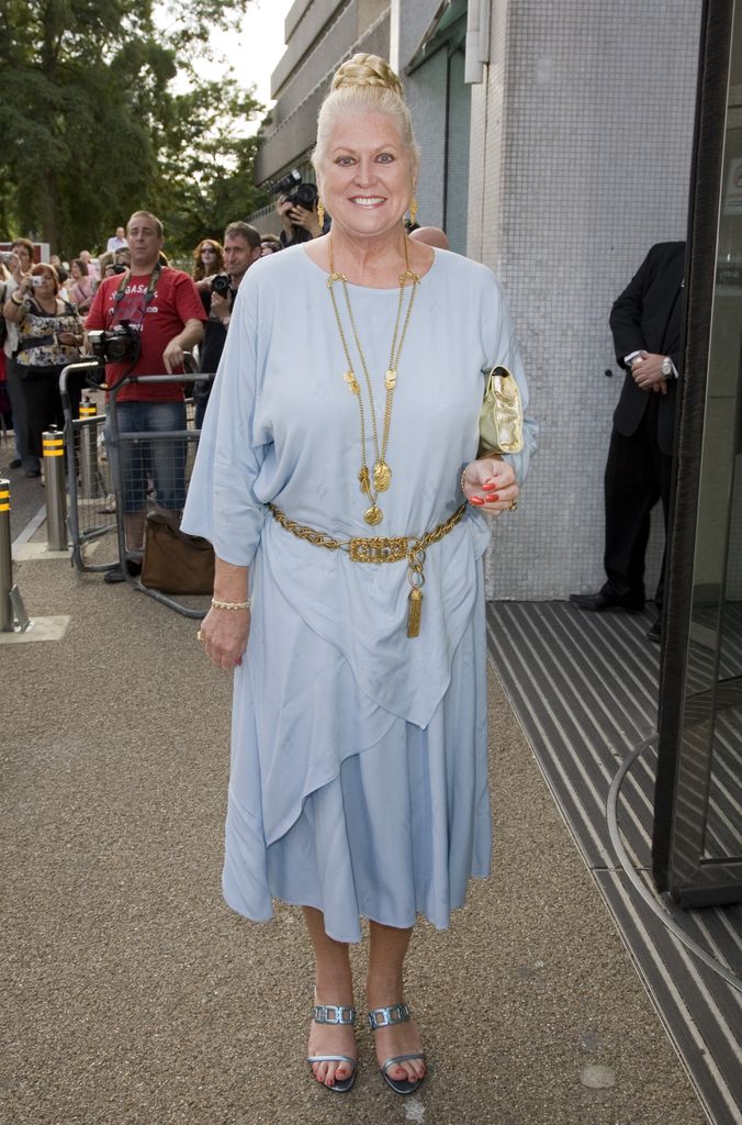 Kim Woodburn Arrives To 'An Audience With Donny And Marie Osmond' Tv Programme At The Itv Studios In London