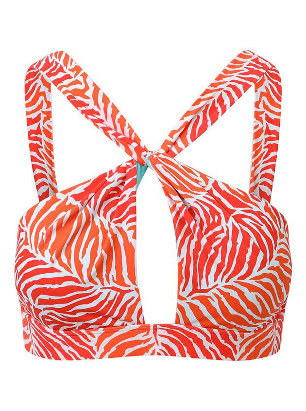 Baiah Sani Bikini Top in Tiger Leaf Print