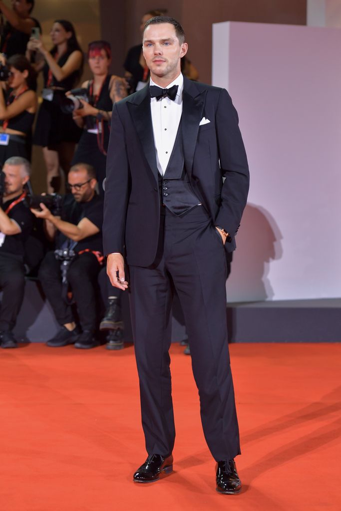 Nicholas Hoult attends the "The Order" red carpet during the 81st Venice International Film Festival at Palazzo del Cinema on August 31, 2024 in Venice, Italy