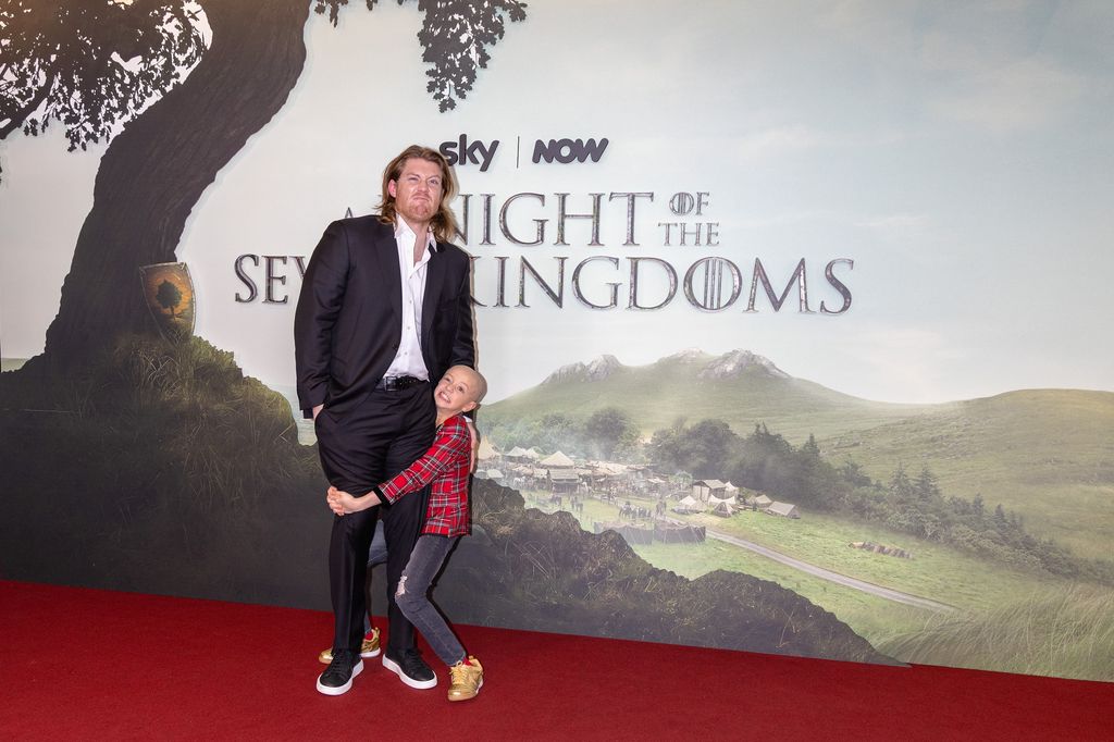 Peter Claffey and Dexter Sol Ansell at the premiere of A Knight Of The Seven Kingdoms