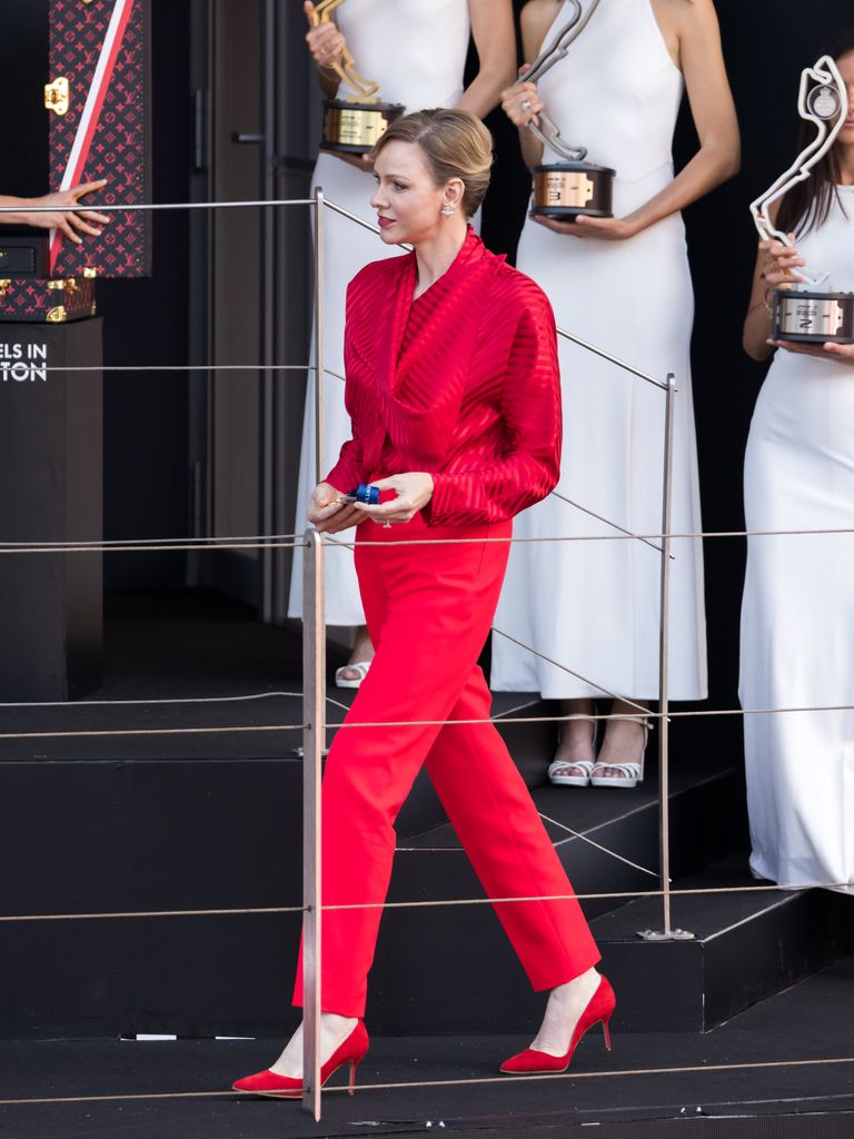 Princess Charlene menghadiri Grand Prix F1 Monako pada hari Minggu