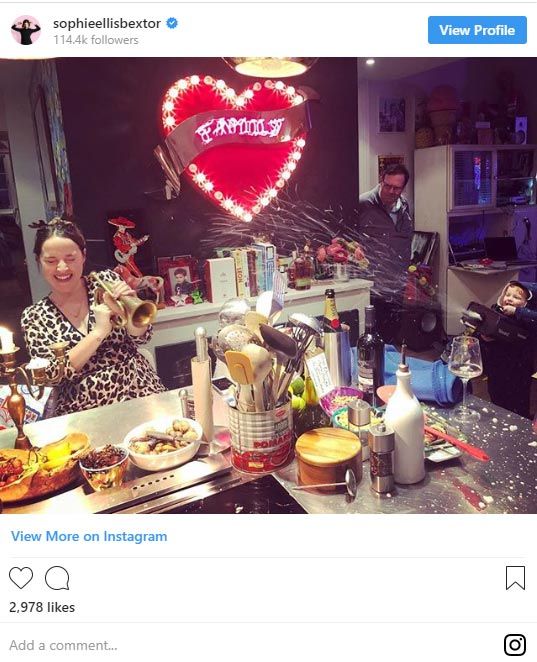 Sophie Ellis Bextor kitchen christmas
