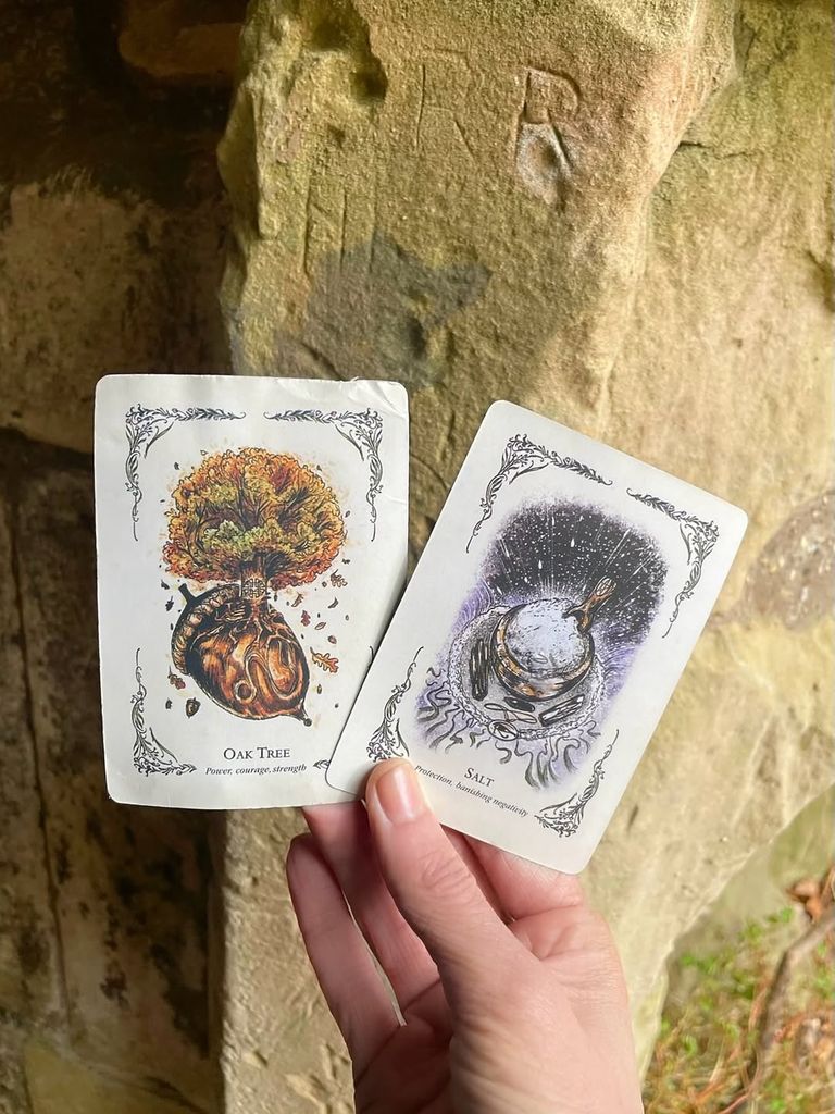 Nicole Kidman shares photos of tarot cards from the filming of "Practical Magic 2" on Instagram