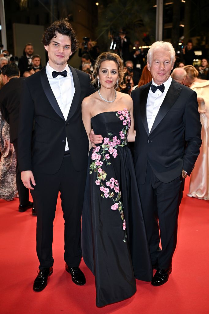 Richard Gere and wife Alejandra alongside his son Homer