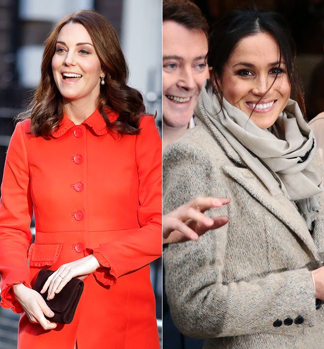 kate middleton and meghan markle collage
