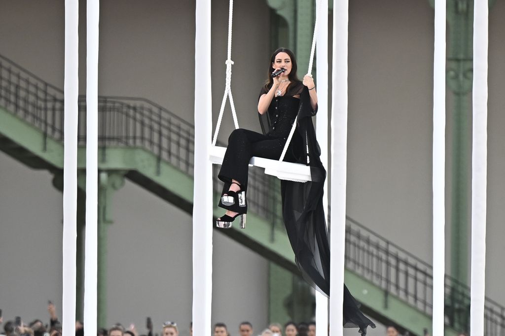 Riley performing on the runway during the Chanel Spring/Summer 2025 Show