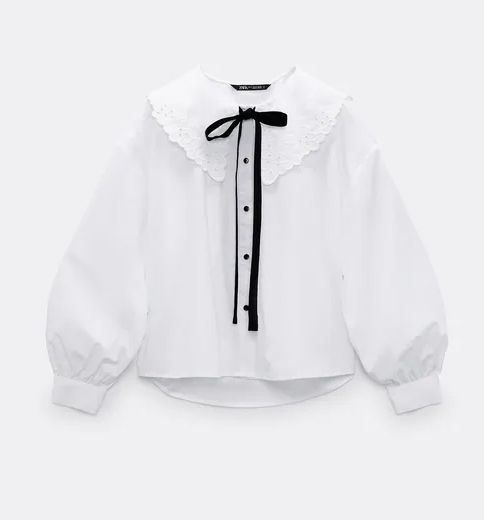 white blouse zara
