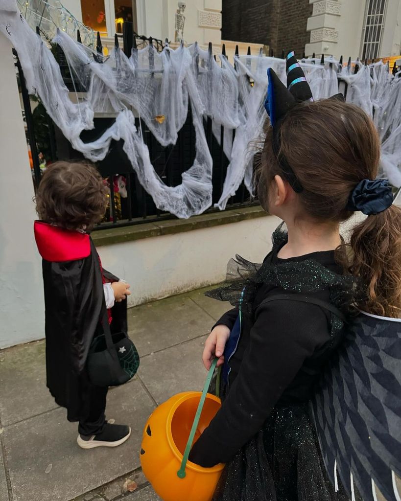 Christine Lampard's kids dressed for Halloween