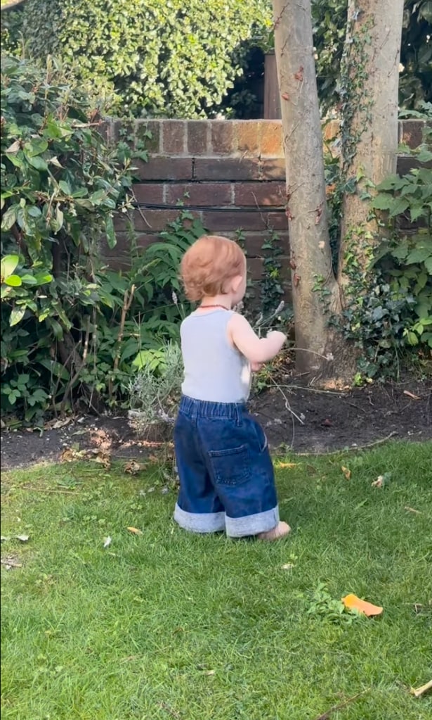 Stacey Dooley's daughter Minnie looked adorable in her wide-leg jeans