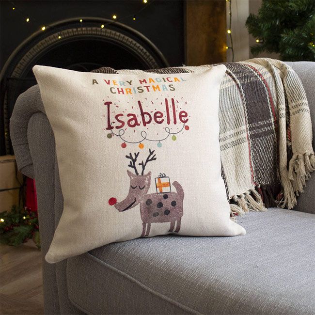 Personalised Christmas cushion